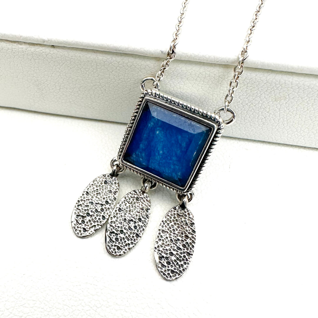 Crown Jewel Everyday Necklace - Blue Aventurine