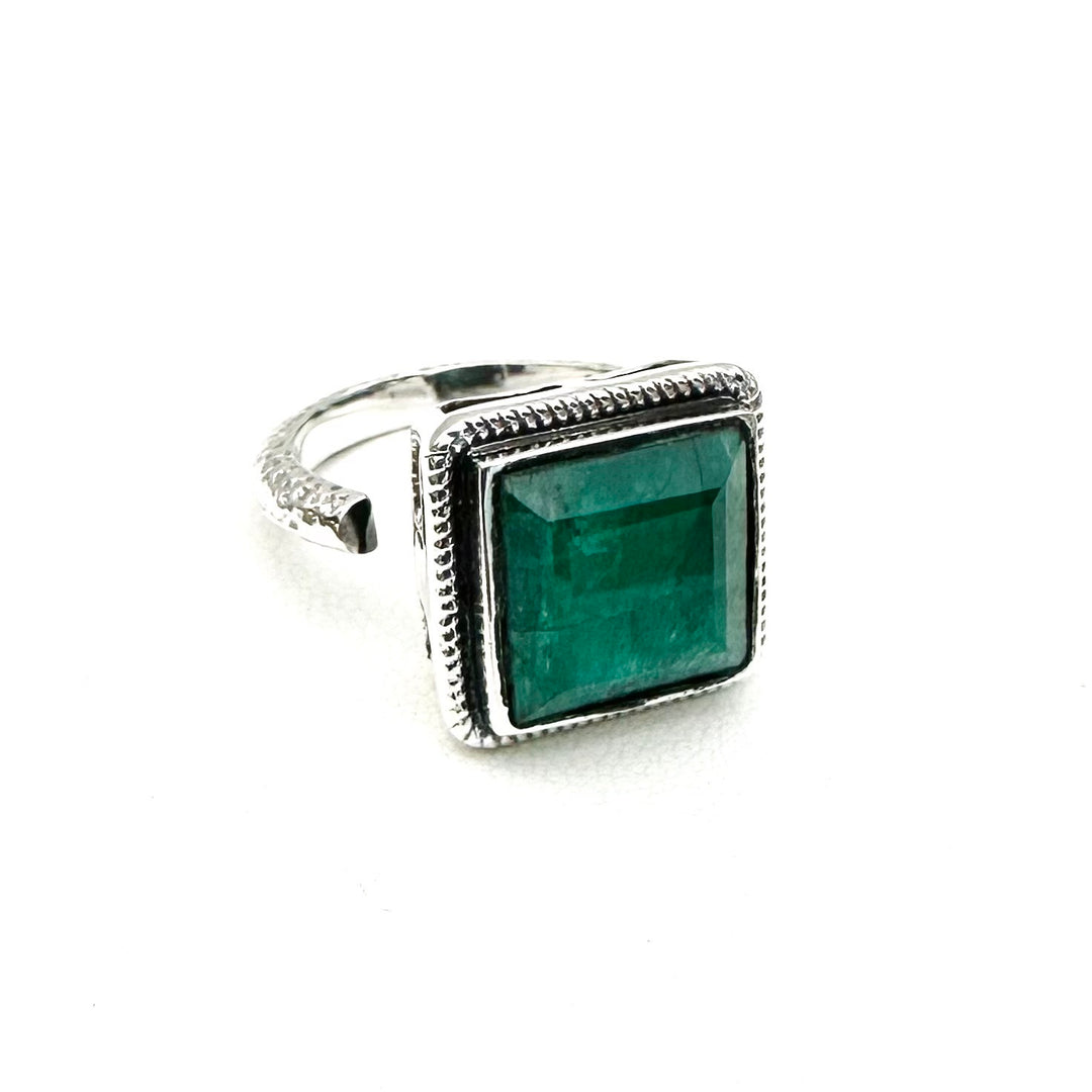 Crown Jewel Ring - Green Sapphire