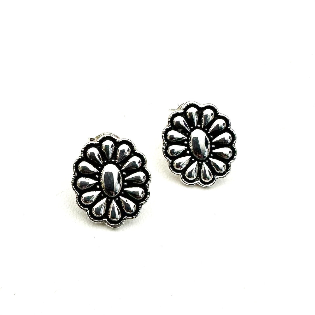 Concho Oval Studs