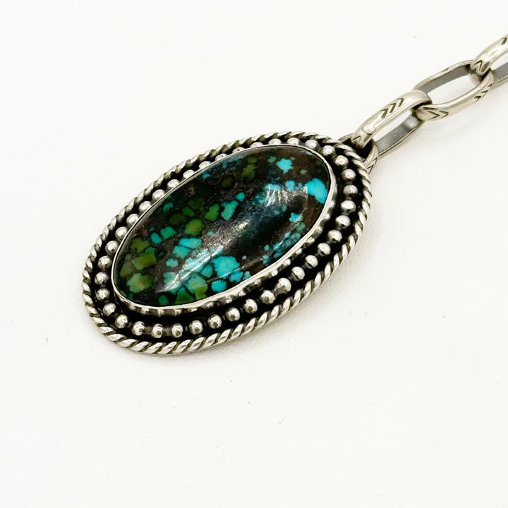 Tim Vandever Boulder Ribbon Turquoise Lariat