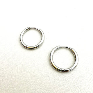 Sterling Charm Hoops - Earrings