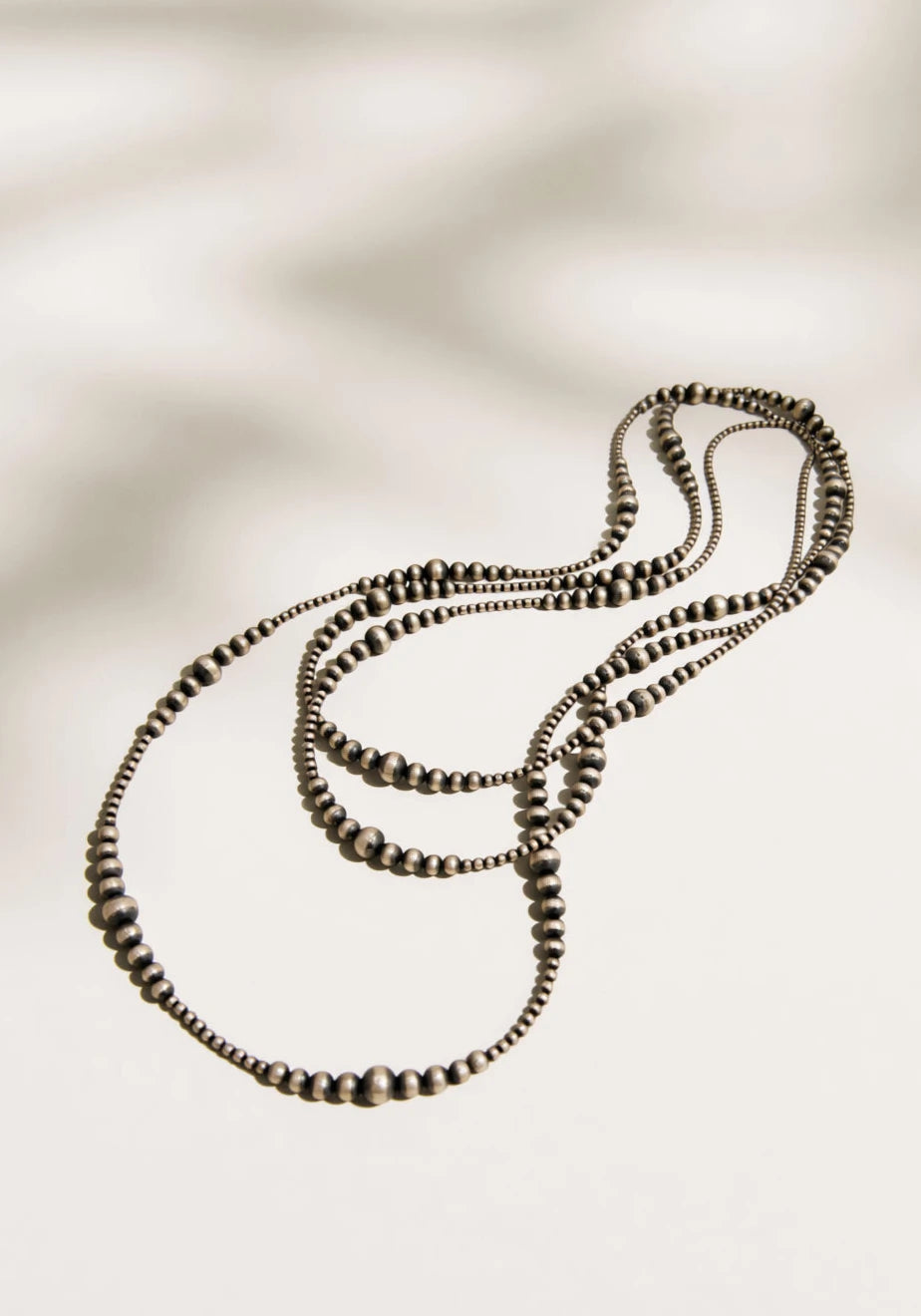 Necklace on a neutral background
