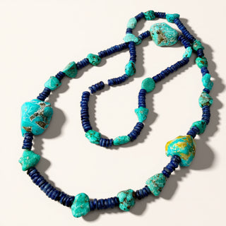 Signature Meteor Shower Necklace - Kyanite and Kingman