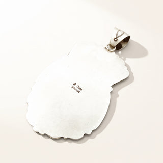 Silver jewelry box with a mirror on a white background